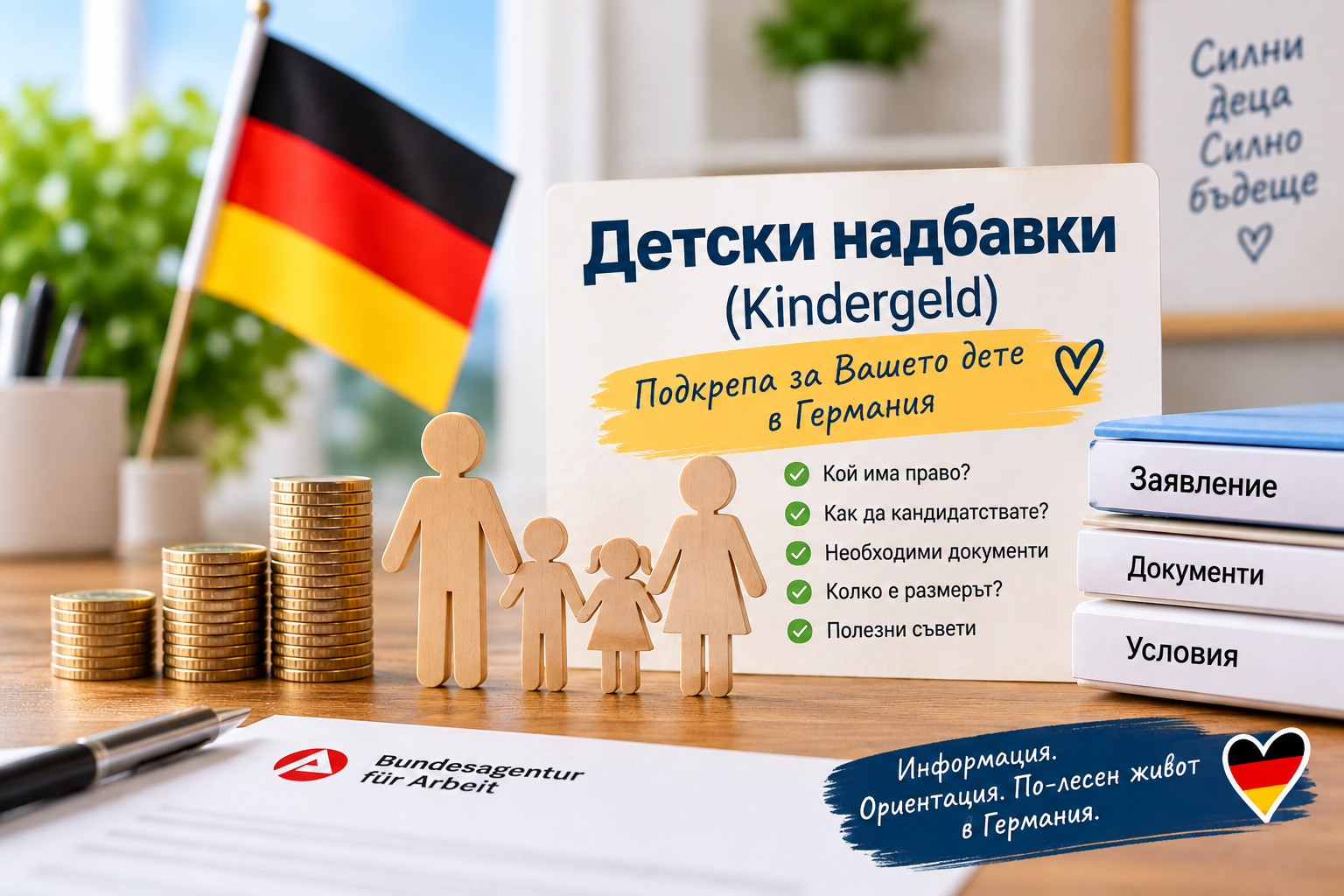 Kindergeld се планира да стане 267 € от 2027 г. – какво трябва да знаят родителите в Германия